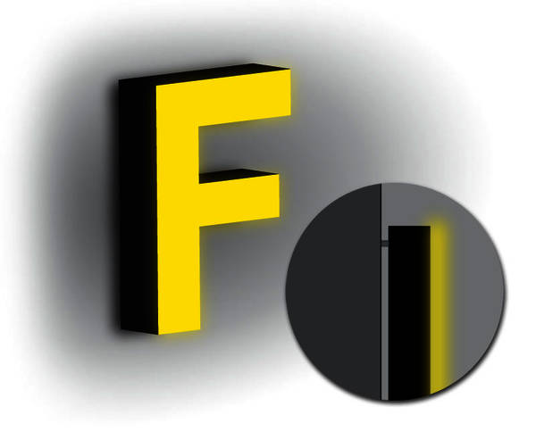 Leuchtreklame Buchstaben