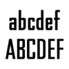 Schriftart: Agency Bold