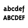 Schriftart: Triplex bold