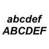 Schriftart: Arial Bold Italic
